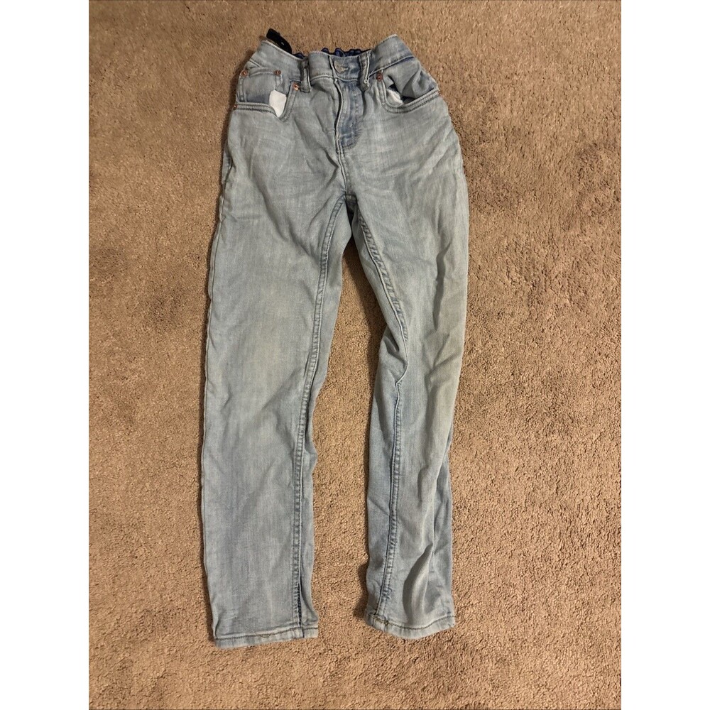 Levis 502 Regular Taper Kids Jeans Medium Wash Blue Denim Size 10 Reg 25x26